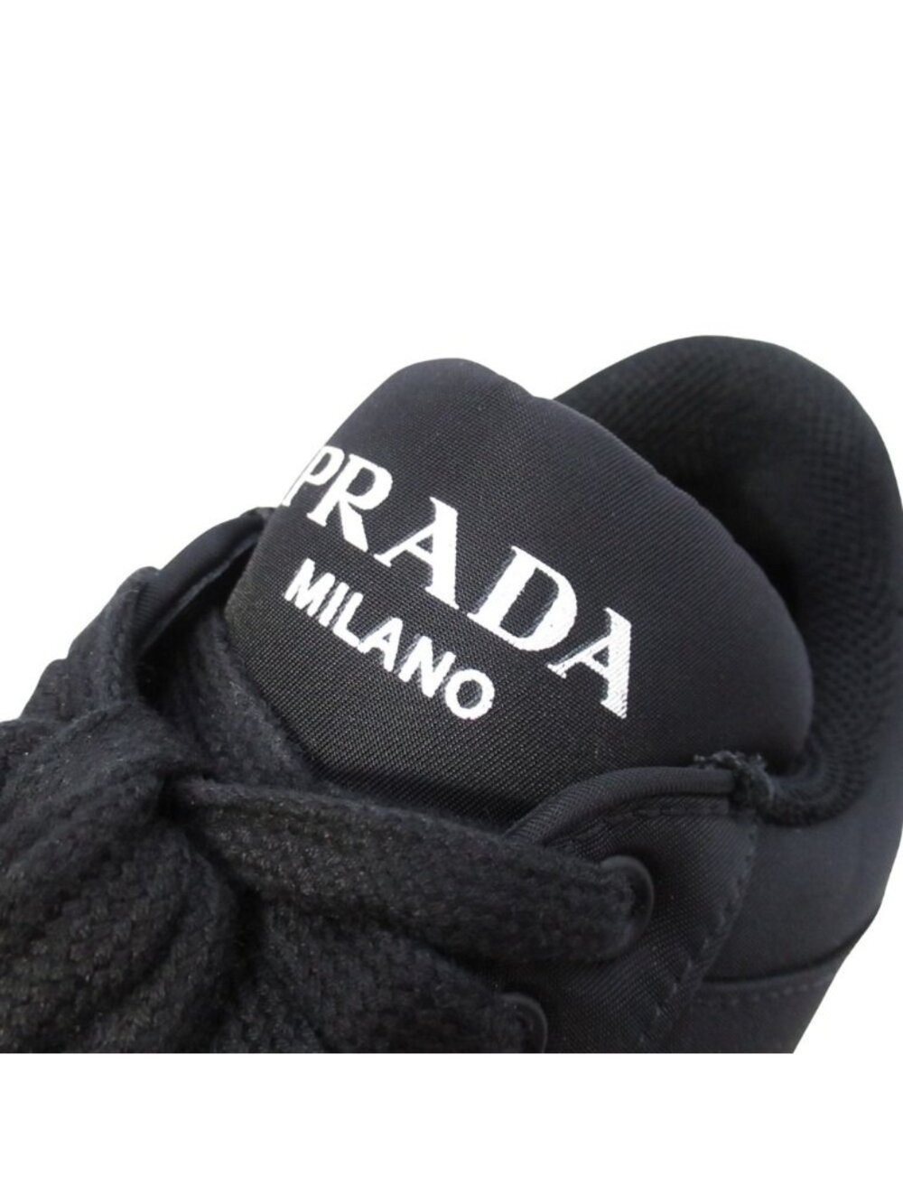 Prada Re-Nylon Triangle Logo Sneakers Shoes Plate 7 Black - Picture 8 of 10